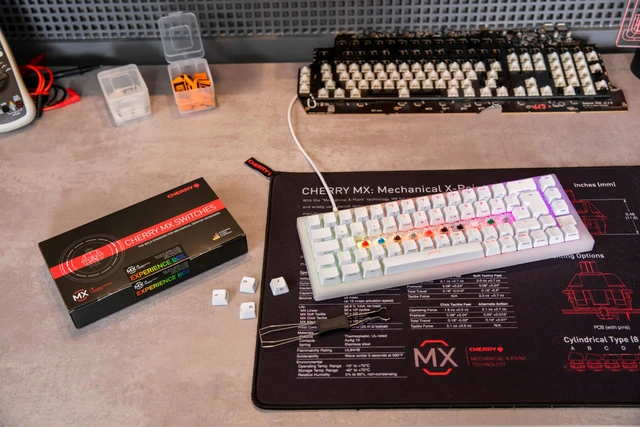 Alt view image 5 of 6 - MX2A Experience Box, 10 Piece Sample Tester | Mechanical Keyboard Switches, Linear/Tactile/Clicky, 50 Million Actuations, Gold Crosspoint Contacts