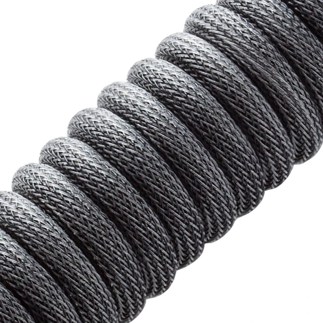 Alt view image 2 of 5 - Pro Coiled Keyboard Cable (Carbon Grey, USB A to USB Type C, 150cm)