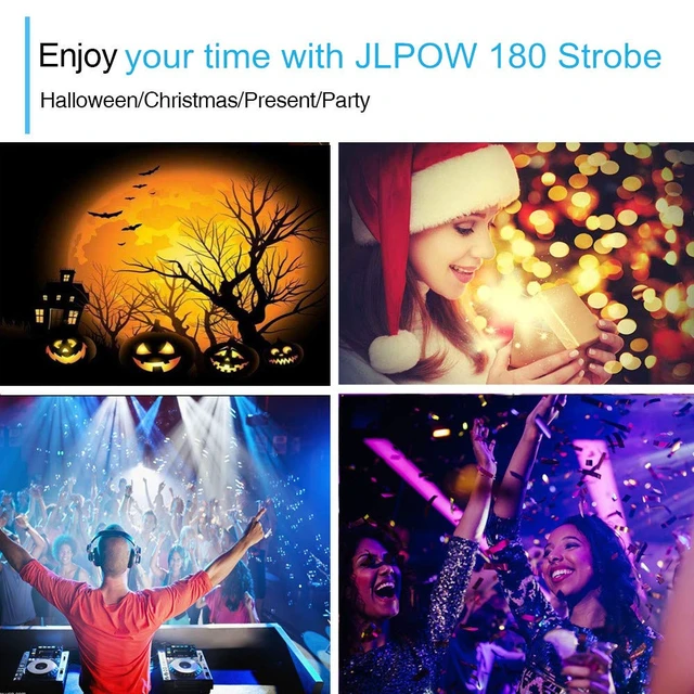 Alt view image 6 of 6 - Halloween Strobe Light, Ultra Bright RGB LED Strobe Lights (Metal Case), Sound Activated and Remote Control, Speed Adjustable Mini Flash Stage Lighting, Best for DJ Party Bar Show Disco Dance