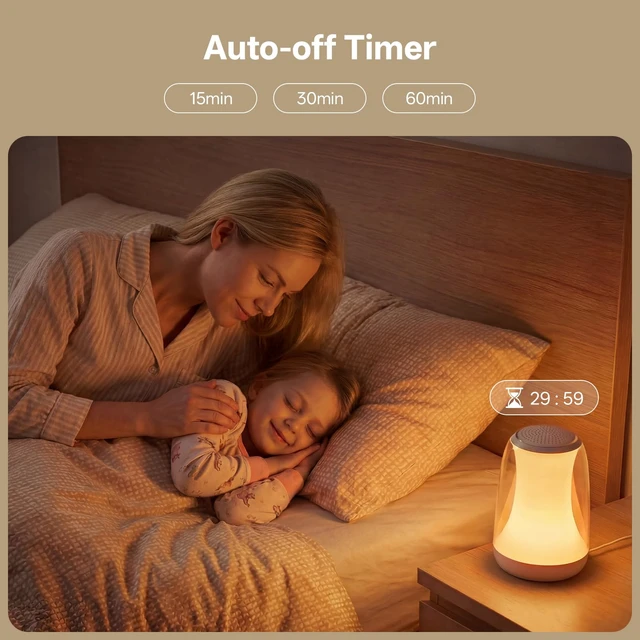 Alt view image 6 of 7 - White Noise Sound Machine for Sleep Night Light Baby Remote/Touch Control | Lullight Noise Machine Baby 27 Soothing Sounds Timer Sleep Machine Trainer for Adults Kids Nursery Lullaby Bedroom