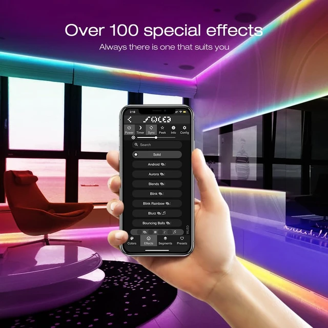 Alt view image 3 of 7 - GLEDOPTO WLED ESP32 Mini LED Strip Controller RGB IC Digital with Mic Music Sound Mode DC5V USB Dynamic WS2811 WS2812 WS2812b WS2814 WS2815 SK6812 Addressable LED Strip