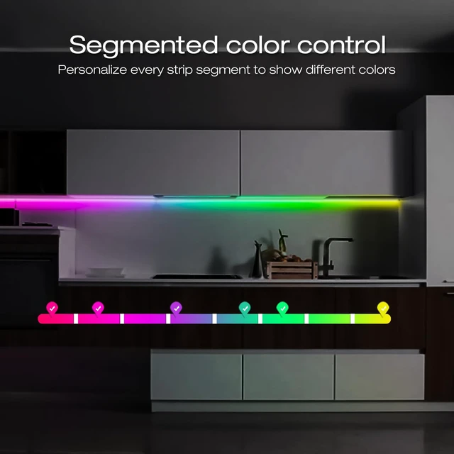 Alt view image 7 of 7 - GLEDOPTO WLED ESP32 Mini LED Strip Controller RGB IC Digital with Mic Music Sound Mode DC5V USB Dynamic WS2811 WS2812 WS2812b WS2814 WS2815 SK6812 Addressable LED Strip