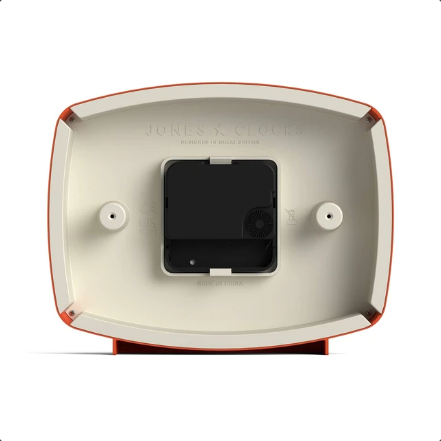 Alt view image 7 of 7 - Film Desk Clock | Retro Rectangular Design | Orange | Retro design, blending mid-century style with a punchy modern finish for shelf, table, mantel or bedside