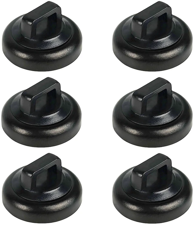 Main image of Magnet Zip Tie Mount Magnetic Zip Ties Mount Clips Base Holder Strong Multipurpose Wire Cable Holder Mount Wire Clips Management for Home Office Marine Electrical Wiring (Black, 6 Piece)