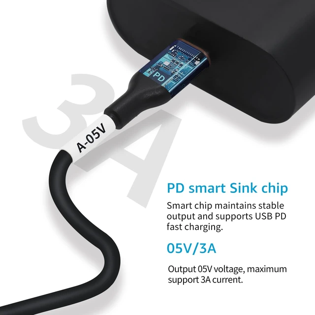 Alt view image 3 of 7 - MagicConn SH-CP05A USB Type C PD to DC Power Cable(55x25)-5V