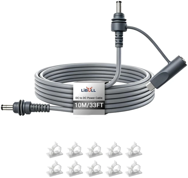 Main image of Starlink Mini Cable Replacement, 33ft Starlink Mini DC Power Cable | 18AWG Waterproof Starlink Power Cord, 2-in-1, DC to DC, Starlink USB C Power Cable, Work with 100W+PD Source, for RV, Camping