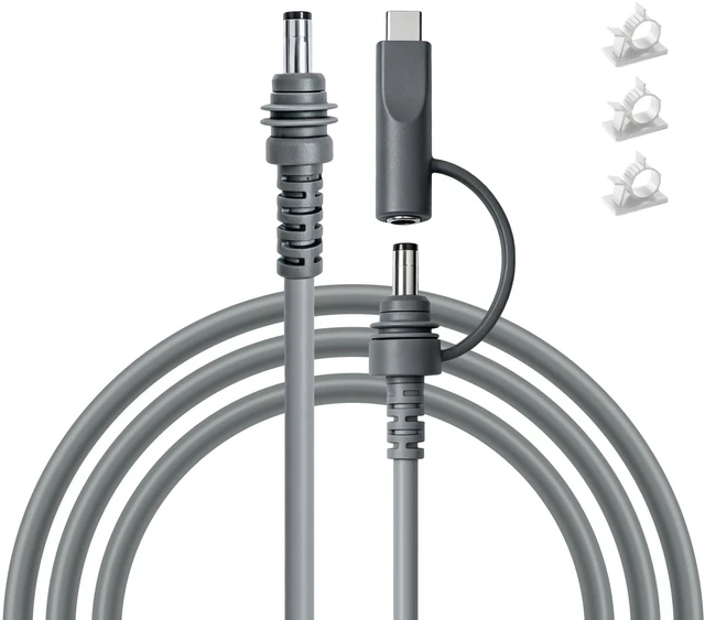 Main image of Starlink Mini Cable Replacement, 10ft Starlink Mini DC Power Cable | 18AWG Waterproof Starlink Power Cord, 2-in-1, DC to DC, Starlink USB C Power Cable, Work with 100W+PD Source, for RV, Camping