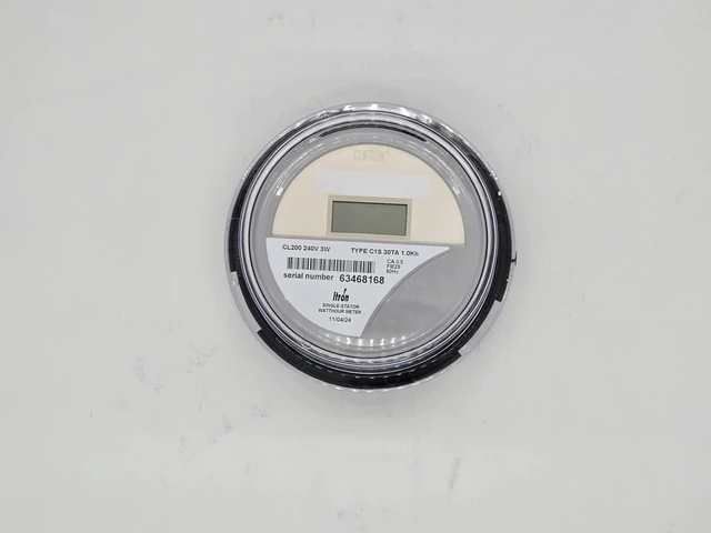 Main image of Digital Electric Meter for RV Pedestal, 240V 3 Wire CL200 kWh Meter Type C1S, 200 Amp Class Socket Watt Hour Sub Meter with Digital Display for Campgrounds, RV Parks and Rentals