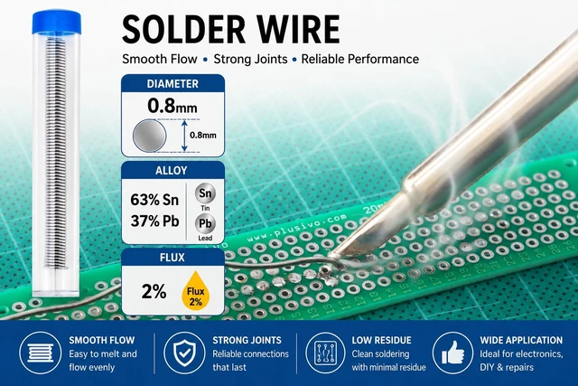 Alt view image 4 of 7 - Soldering Iron Kit, 60W Adjustable Temperature 5-in-1 Solder Wire, Stand, Sponge, Rosin Paste Flux, Fast Heating Desoldering Tool for Electronics Repair Hobby DIY 120 V US Plug