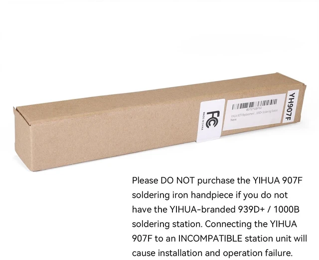 Alt view image 7 of 7 - 907F Replacement Soldering Iron Handpiece/Handle for 939D+/1000B Soldering Station