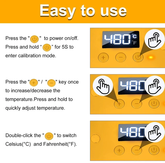 Alt view image 5 of 7 - Cordless Soldering Iron Station Tool for Dewalt 20V Max Battery,PortableElectric Fast Heating Up Soldering Iron with USB&Type C for Dewalt DCB203 for DIY,Appliance Repair,Wire Welding(NO Battery)