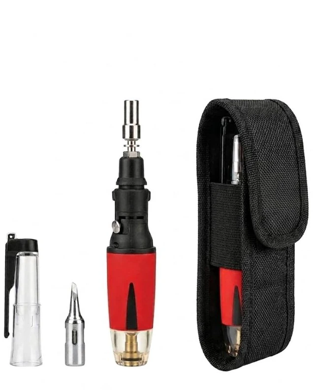 Main image of Portable Butane Soldering Iron Kit | 4-in-1 Cordless Pro Heat Tool with Torch Tip & Compact Pouch | Fast 18s Heat-Up | Pro-50K EDC (Butane is not included)