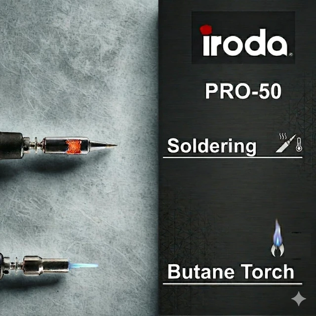 Alt view image 3 of 7 - Portable Butane Soldering Iron Kit | 4-in-1 Cordless Pro Heat Tool with Torch Tip & Compact Pouch | Fast 18s Heat-Up | Pro-50K EDC (Butane is not included)