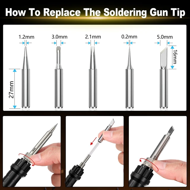 Alt view image 3 of 7 - Cordless Soldering Iron Kit for Makita 18v LXT Battery,90W LED Digital Solder Iron Soldering Gun with 5pcs Tips,0.04 Solder Wire for any Hobby Enthusiast (Battery not included)