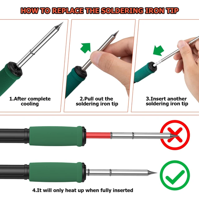 Alt view image 3 of 7 - Portable Soldering Station-T12 Solder Iron Tip, 75W Digital Display Soldering Iron Station-Fast Heating (5S), °C/ºF Conversion(392°F to 896°F), Auto Sleep&Calibration Support for Electronics Repair