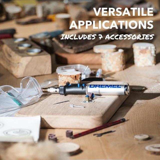 Alt view image 4 of 7 - VersaTip Precision Butane Torch, Cordless Soldering Iron (2000-7) | Temperature Control, 7 Accessories for Soldering, Pyrography, Hot Cutting, Paint Removal