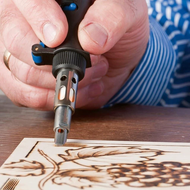 Alt view image 7 of 7 - VersaTip Precision Butane Torch, Cordless Soldering Iron (2000-7) | Temperature Control, 7 Accessories for Soldering, Pyrography, Hot Cutting, Paint Removal