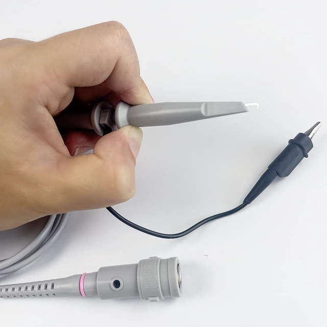 Alt view image 3 of 6 - 100MHz Oscilloscope Probe Kit, BNC Oscilloscope Clip Probe Attenuation Can be Adjusted by 1x or 10x Slide Switch for Series Oscilloscope