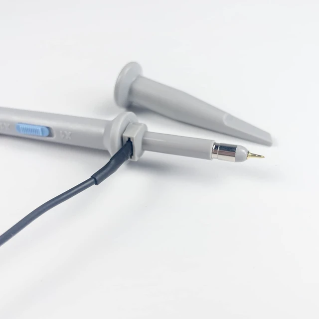 Alt view image 4 of 6 - 100MHz Oscilloscope Probe Kit, BNC Oscilloscope Clip Probe Attenuation Can be Adjusted by 1x or 10x Slide Switch for Series Oscilloscope