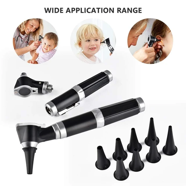Alt view image 4 of 7 - 3X Otoscope with LED Handheld Ear Magnifier Scope for Doctor & Home | Portable Ear Check Scope with 8 Specula Caps & Storage Case for Adults, Kids, Pets, Dogs, Cats