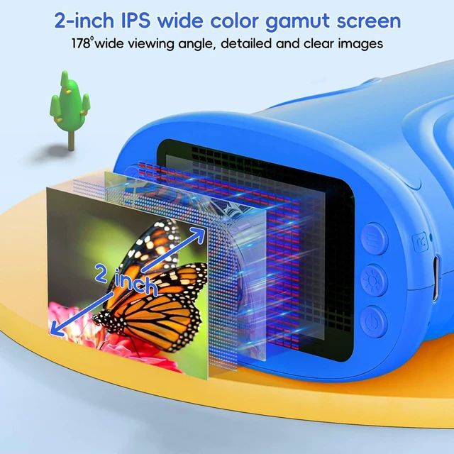 Alt view image 2 of 7 - Kids Microscope 2.0" Screen 1000X Digital Microscope for Kids, Mini Pocket Handheld Microscopes for Children Birthday Festival Gift, Science Education Fun Toys for Boys Girls Ages 4-12 (Blue)
