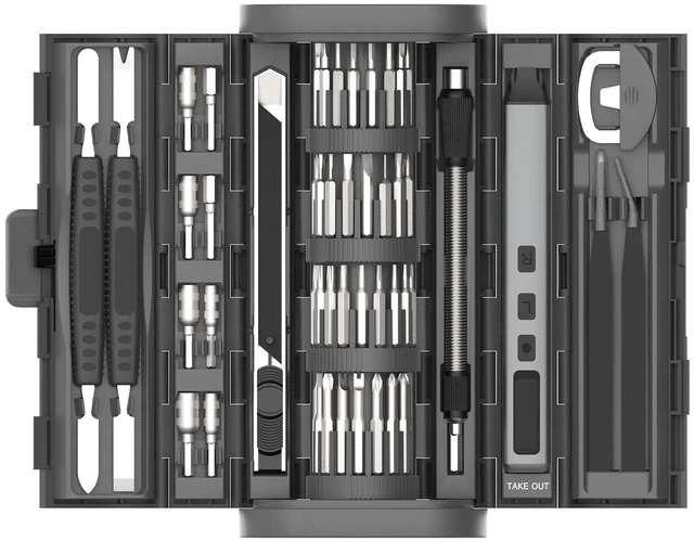 Main image of 83 in 1 Electric Screwdriver Kit, Multi-Purpose Precision Repair Tool Set, Professional Magnetic Repair Tool Kit with 71 Bits for Computer, PC, Phone, Laptop,Drones, Watch, Xbox, PS5