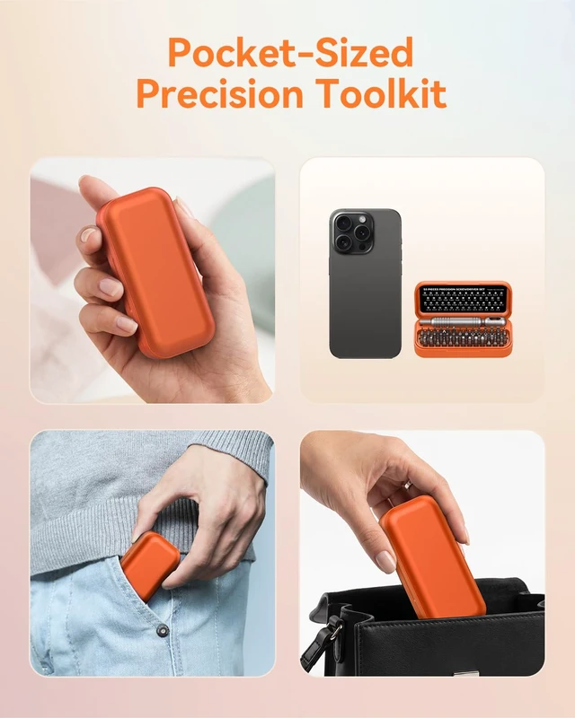 Alt view image 2 of 7 - Precision Screwdriver Set, 55 in 1 Mini Screwdriver Set Tool | Sturdy Bits, Magnetic Screwdriver Set, Mini Built-in Box for Electronics iPhone jewelry PC Watch RC Glasses, Ideal Gift