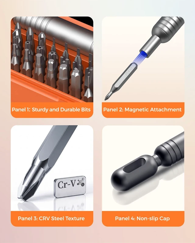 Alt view image 4 of 7 - Precision Screwdriver Set, 55 in 1 Mini Screwdriver Set Tool | Sturdy Bits, Magnetic Screwdriver Set, Mini Built-in Box for Electronics iPhone jewelry PC Watch RC Glasses, Ideal Gift