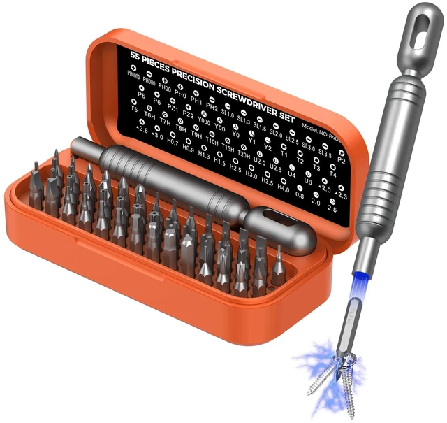Main image of Precision Screwdriver Set, 55 in 1 Mini Screwdriver Set Tool | Sturdy Bits, Magnetic Screwdriver Set, Mini Built-in Box for Electronics iPhone jewelry PC Watch RC Glasses, Ideal Gift