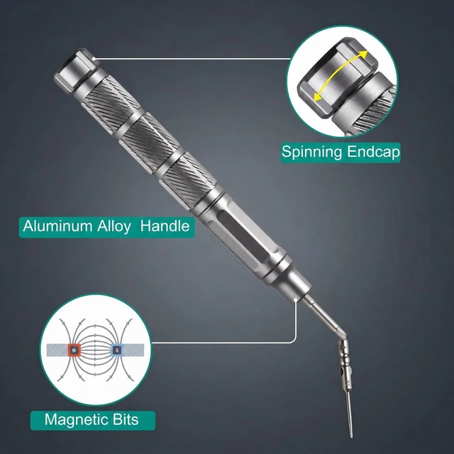 Alt view image 3 of 7 - 24 in 1 Small Precision Screwdriver Set, Mini Repair Tool Kit | S2 Steel, Magnetic Electronic Screw Driver Kit for iPhone, MacBook, Computer, Laptop, PC, Watch, Eyeglass, Jewelers