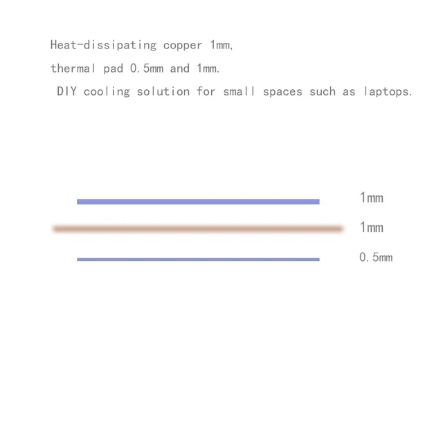 Alt view image 3 of 6 - Laptop NVMe M.2 Heatsink with Nano Thermal PadsHeat Sink Copper for 2280 M2 SSD Laptop (2pcs)