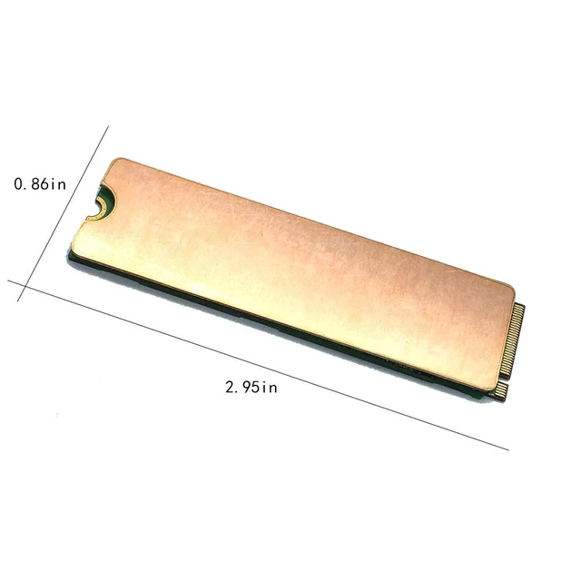 Alt view image 2 of 6 - Laptop NVMe M.2 Heatsink with Nano Thermal PadsHeat Sink Copper for 2280 M2 SSD Laptop (2pcs)