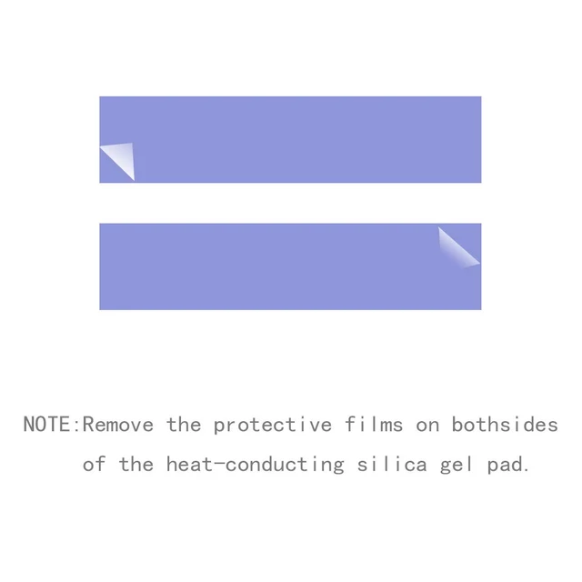 Alt view image 5 of 6 - Laptop NVMe M.2 Heatsink with Nano Thermal PadsHeat Sink Copper for 2280 M2 SSD Laptop (2pcs)