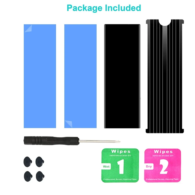 Alt view image 6 of 7 - M.2 Heatsink Cooler 2280 SSD Double-Sided Heat Sink with Thermal Silicone pad for PS5/PC PCIE NVME M2 SSD(Black)