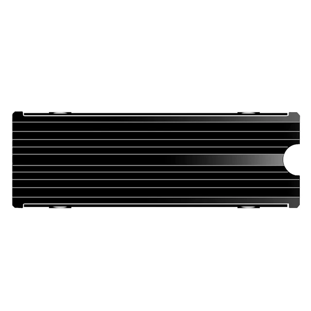 Alt view image 2 of 7 - M.2 Heatsink Cooler 2280 SSD Double-Sided Heat Sink with Thermal Silicone pad for PS5/PC PCIE NVME M2 SSD(Black)