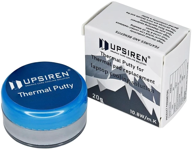 Main image of UTP-4 Laptop Thermal Putty, Cooling Pad, 20 Grams | Non-Conductive, Ultra-Fine Texture, Replaces Thermal Pads, For Laptop GPU VRM, Xbox Series, Easy Installation