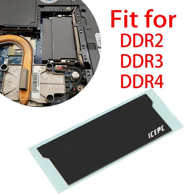 Alt view image 2 of 7 - Graphene Coating Pure Copper Notebook Gaming Laptop Memory Heatsink Cooling Vest Radiator with Thermal Conductive Adhesive(Universal)