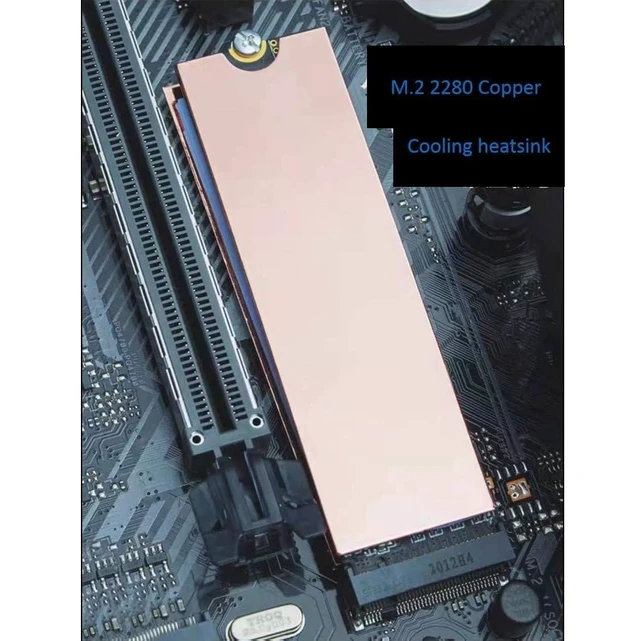 Alt view image 4 of 7 - Laptop M.2 Heatsink Kit, Copper m.2 Heat Sink + Thermal pad 1mm 0.5mm for Cooling Laptop M.2 2280 SSD (4-Pack)