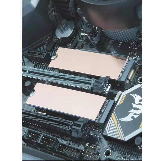Alt view image 7 of 7 - Laptop M.2 Heatsink Kit, Copper m.2 Heat Sink + Thermal pad 1mm 0.5mm for Cooling Laptop M.2 2280 SSD (4-Pack)