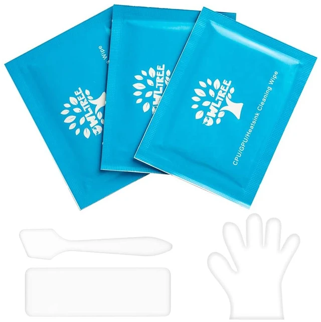 Main image of Thermal Paste Remover Kits for CPU, GPU, Heatsink etc (20 Pieces Wipes)