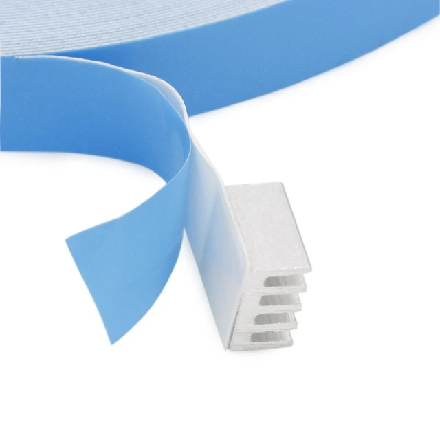 Alt view image 7 of 7 - 10mm Double Sided Thermal Conductive Tape for Heatsink Northbridge | Non Conductive, for Heatsink GPU CPU LED Strip IC Chipset Cooling