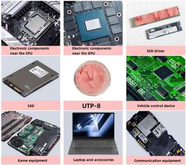 Alt view image 7 of 7 - UTP-8 Thermal Putty,Cooling Pad for Electronic Devices (20, Grams) | Moldable Thermal Putty, Non-Conductive, Replacement for Soft Thermal Pads Up To 3mm for GPU VGA IC Chip Cooling