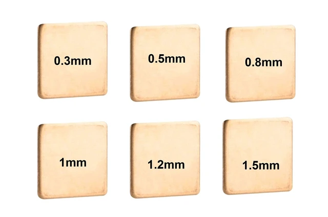 Alt view image 4 of 5 - 40pcs 6 Sizes 20mm Copper Pad Shim Thermal Assortment Kit, Pure Copper Heatsink C1100, Low Profile Thermal Plate Cooler for Cooling CPU GPU VGA RAM VRM VRAM PS5 SSD NVMe M.2 2280 2242 2230