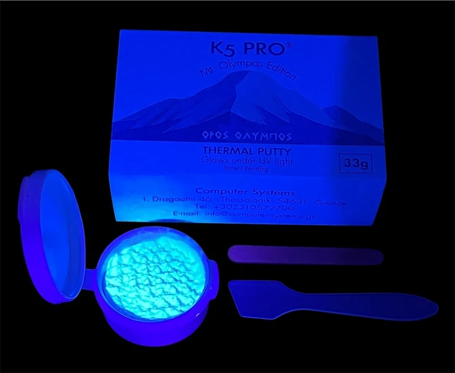 Alt view image 7 of 7 - Mt. Olympos Edition UVReactive 33g New 2025 Version by CSGR | >15W/m·K | Ideal for GDDR6 & GDDR7 VRAM | NonConductive Thermal Putty
