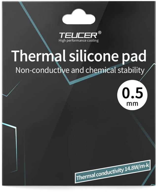 Main image of Thermal Pad 14.8 W/mK, 120x120x0.5mm, Non Conductive Heat Resistance High Temperature Resistance, Silicone Thermal Pads for Laptop Heatsink GPU CPU LED Cooler (0.5mm)
