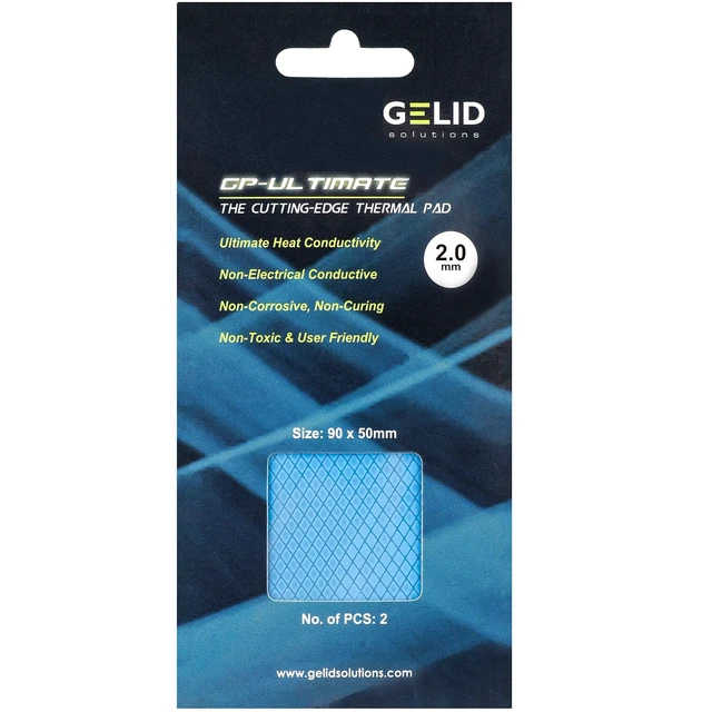 Alt view image 6 of 6 - GP-Ultimate 15W-Thermal Pad 90x50x2.0mm (2pcs). Excellent Heat Conduction, Ideal Gap Filler. Easy Installation.