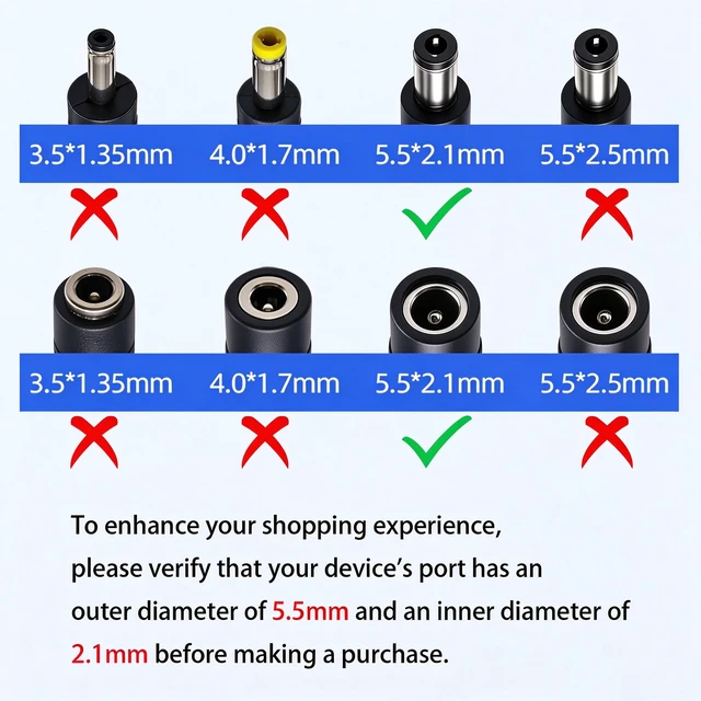 Alt view image 5 of 5 - 5.5mm x 2.1mm DC Power Extension Cable, 3-Pack, 3.3FT | 12V DC5521 Male to Female Barrel Connector, 18AWG Low Loss Power Cord, For CCTV Security Camera, LED Strip