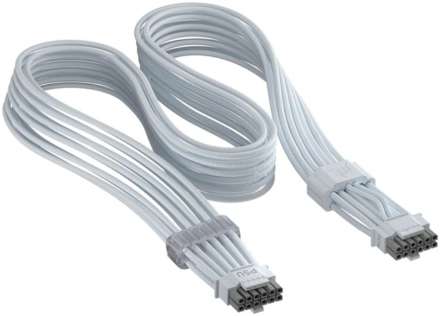 Main image of ThermalProtect PCIe 5.1 600W 12V-2x6 Cable White | Built-in Over Temperature Protection (OTP), Compatible with PSU's with a 12V-2x6 Connection