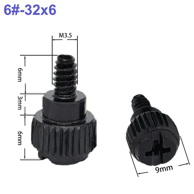 Alt view image 2 of 5 - Computer Case Thumb Screws 6-32 Computer Case Screws (10PCS)