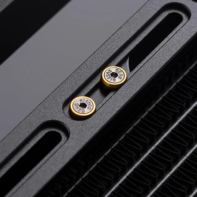 Alt view image 4 of 5 - M3 Screws Decorative Kit, 10 PC M3 x 6mm Stainless Steel Screws with Golden Washers, M3 Hex Socket Head Computer Screws for Motherboard, 2.5" SSD, Radiator Fan Mounting as DIY PC Parts